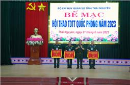 Bộ CHQS tỉnh Thái Nguyên bế mạc Hội thao thể dục thể thao quốc phòng